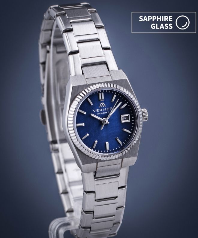 Годинник Жіночий VERMER Caspian Mini Navy Silver Steel CS255-35M-165