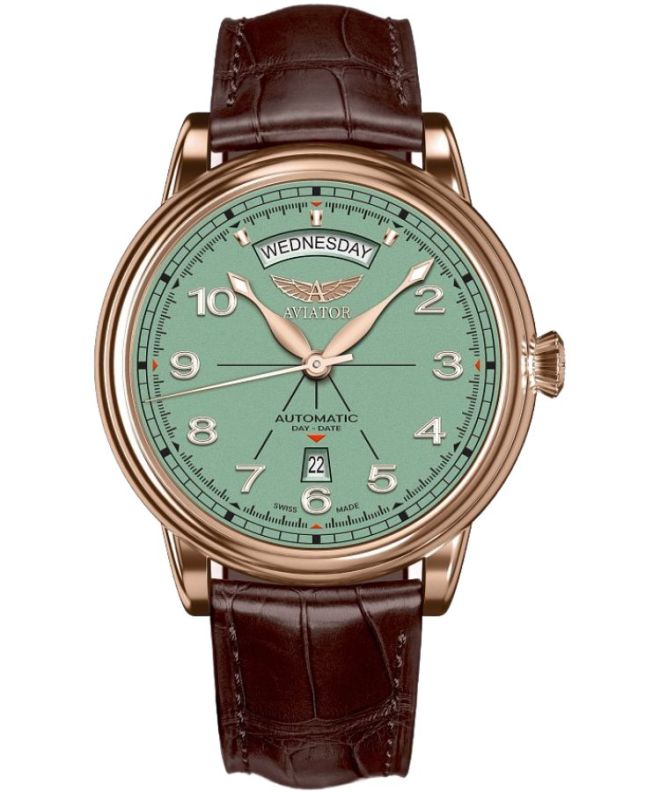 Годинник Чоловічий Aviator Douglas DC-3 Day-Date Automatic Limited Edition V.3.44.2.404.4