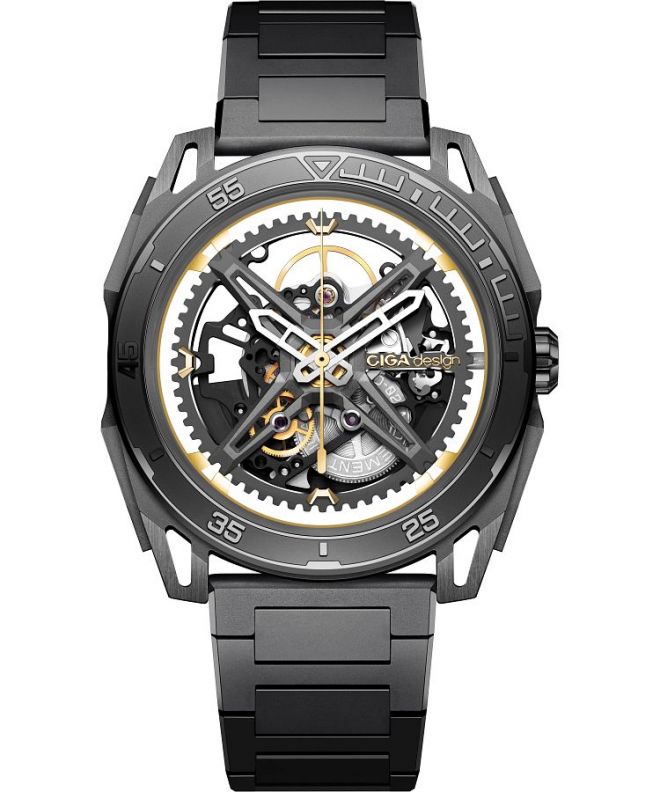 Годинник Чоловічий Ciga Design Falcon Automatic Skeleton Z039-GG01-1G