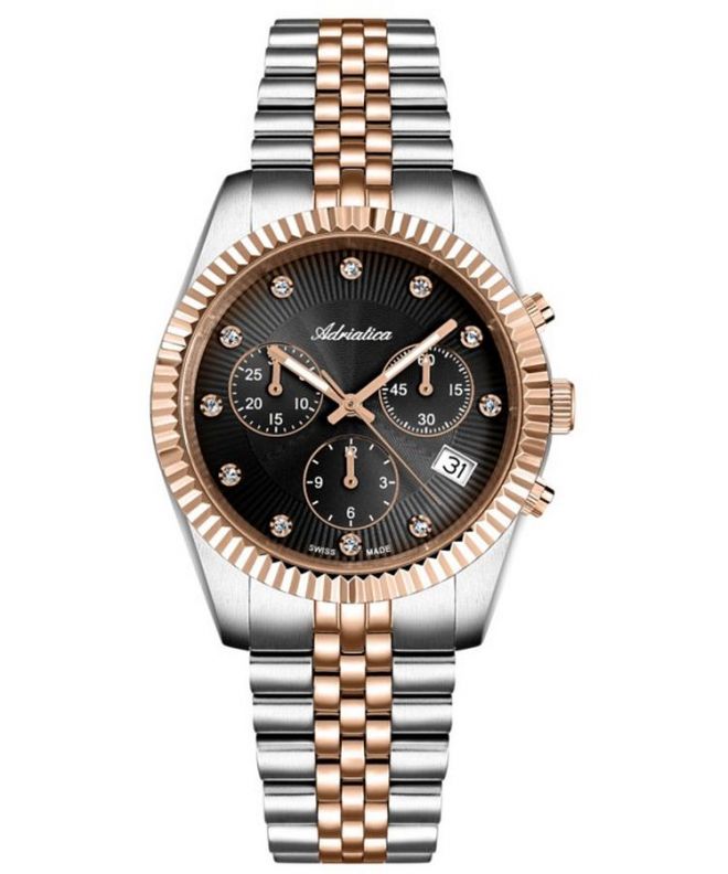 Годинник Жіночий Adriatica Classic Chronograph A3809.R1R6CH