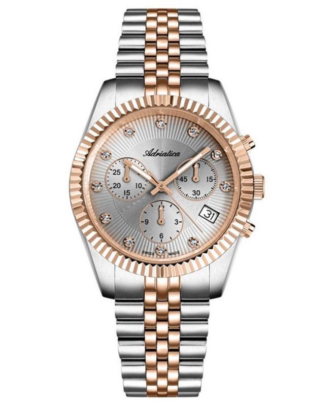 Годинник Жіночий Adriatica Classic Chronograph A3809.R1R7CH