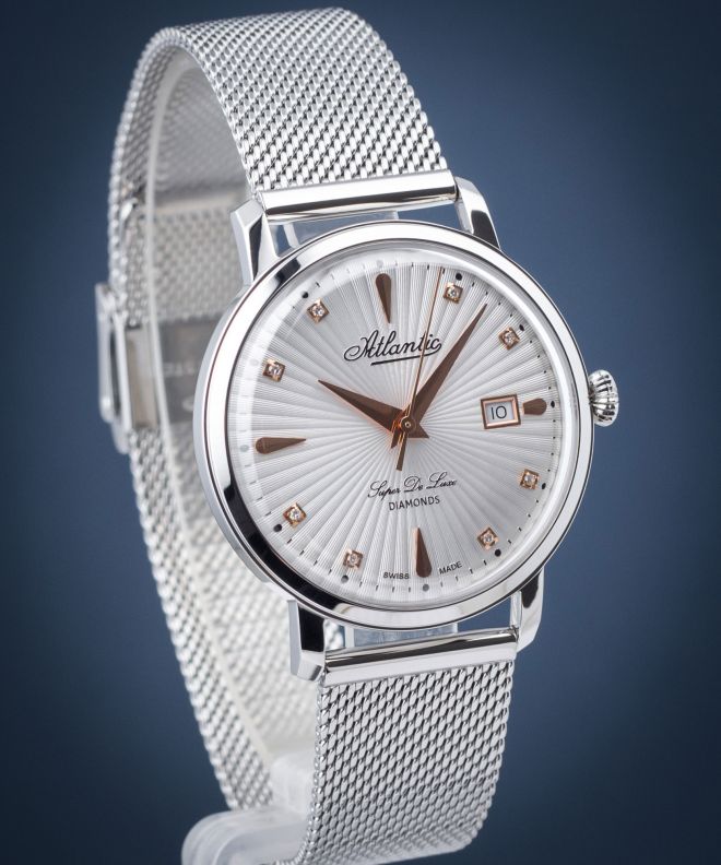 Годинник Жіночий Atlantic Super De Luxe Diamonds 29355.41.27R