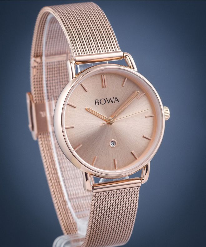 Годинник Жіночий BOWA Milan Full Pink Gold Mesh 34 MI347-77-167M
