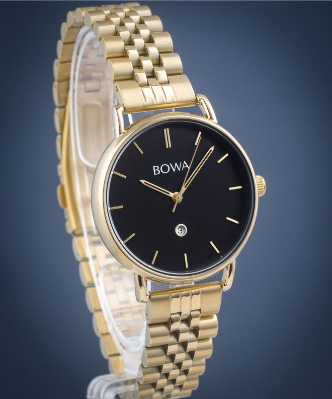 Годинник Жіночий BOWA Milan Black Gold Steel 34 MI344-14-164S