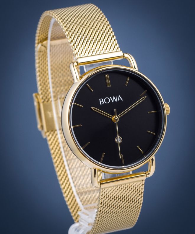 Годинник Жіночий BOWA Milan Black-Gold Mesh 34 MI344-14-164M