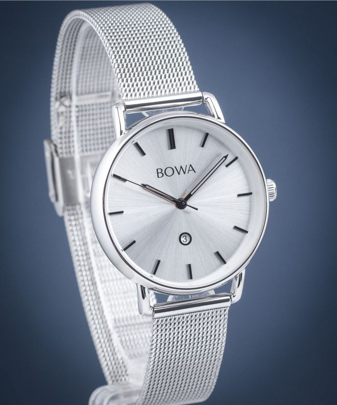 Годинник Жіночий BOWA Milan Silver-Black Tone Mesh 34 MI345-51-165M