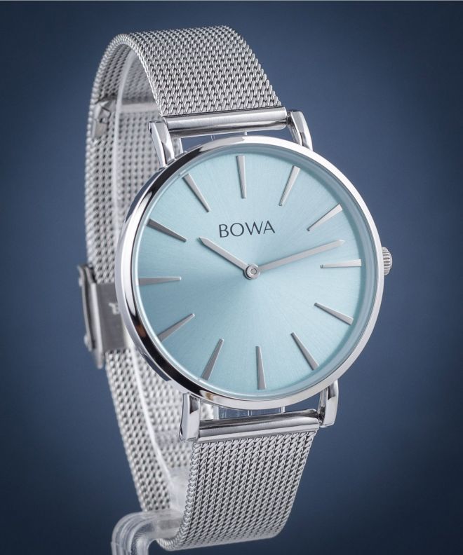 Годинник Жіночий BOWA New York Ice-Blue Silver Mesh 38 NY385-95-184M
