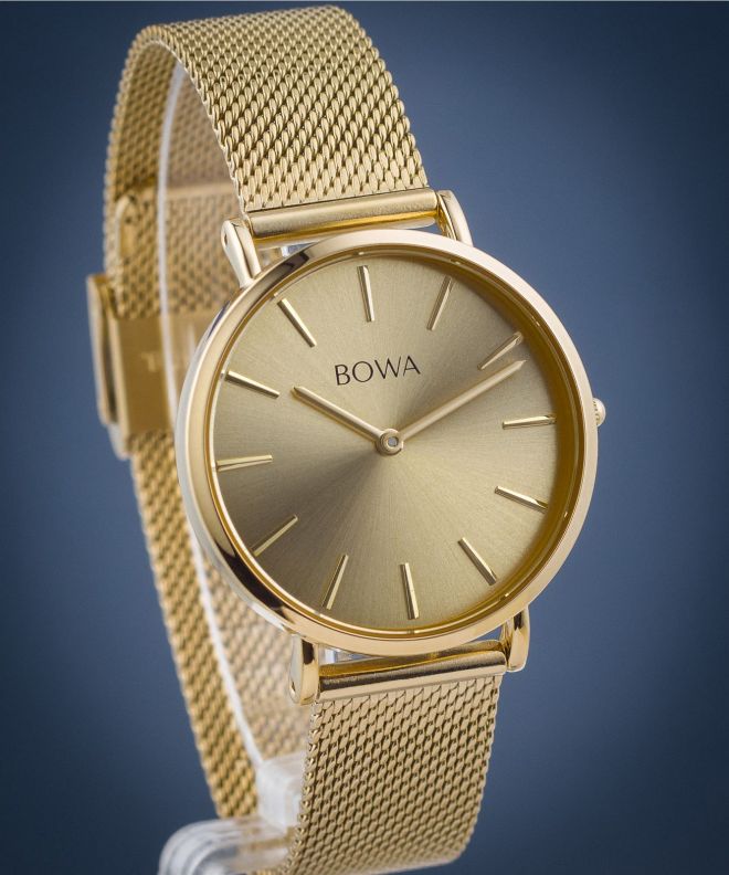 Годинник Жіночий BOWA New York Petite Full Gold Mesh 34 NY344-44-184M