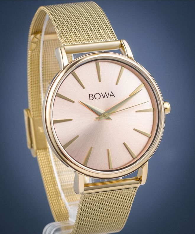Годинник Жіночий BOWA Praha Pink-Gold Mesh 38 PH384-124-184M