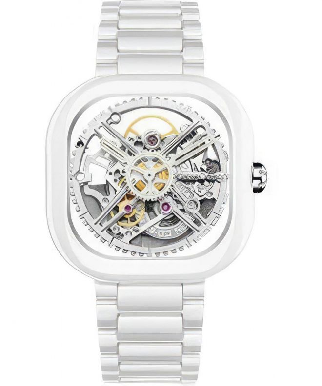 Годинник Жіночий Ciga Design X Series Ceramic Skeleton C012-WG01-W7W (C012-WG01-7W)