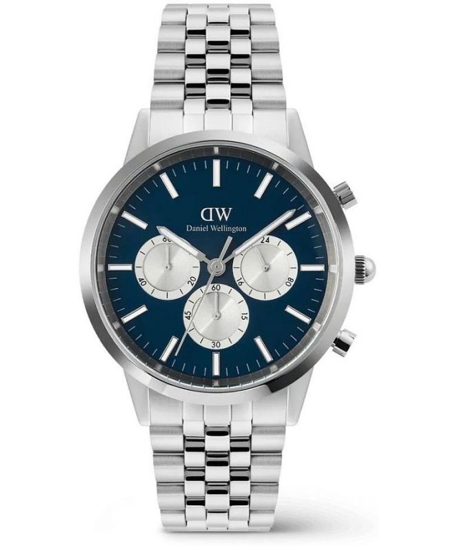 Годинник для Жінок і Чоловіків Daniel Wellington Iconic Arch 5-Link Arctic Panda Chronograph DW00100874