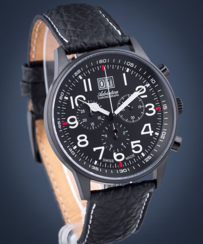 Годинник Чоловічий Adriatica Aviator Chronograph A1076.B224CH