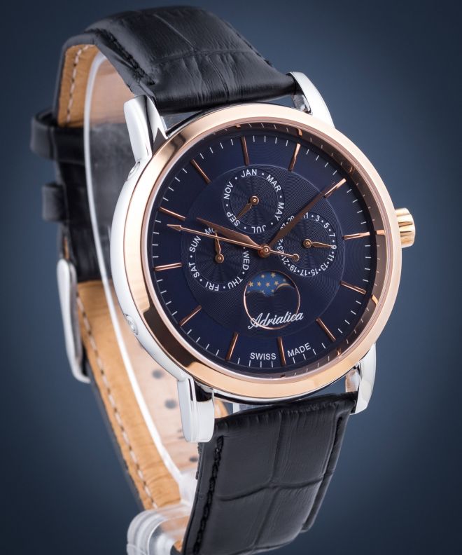Годинник Чоловічий Adriatica Moonphase A8134.R215QF