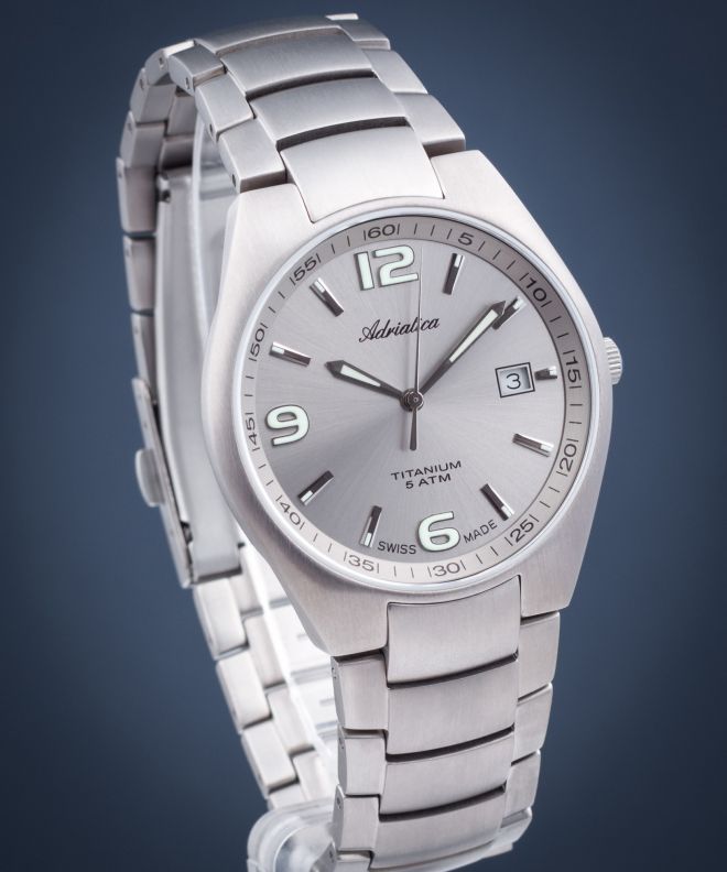 Годинник Чоловічий Adriatica Classic Titanium A1069.4157Q
