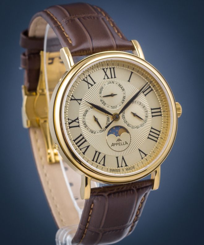 Годинник Чоловічий Appella Moonphase L70004.1B31QF