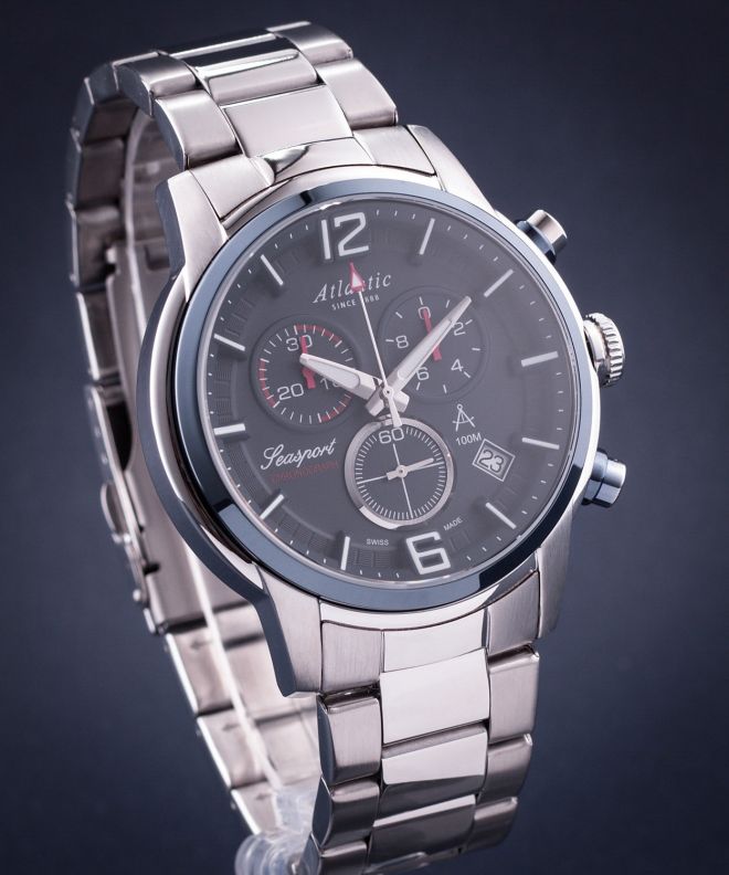 Годинник Чоловічий Atlantic Seasport Chronograph 87466.47.55