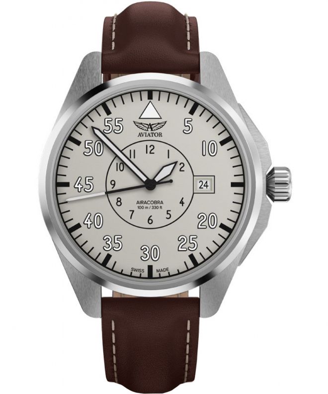 Годинник Чоловічий Aviator Airacobra 43 Heritage Automatic V.3.39.0.342.0