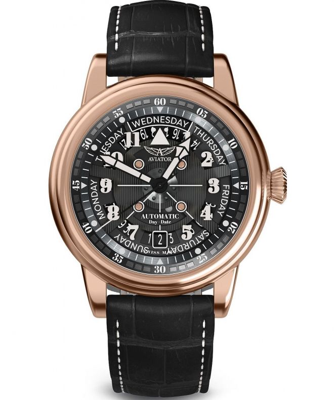 Годинник Чоловічий Aviator Douglas Day-Date Meca 41 V.3.36.2.285.4