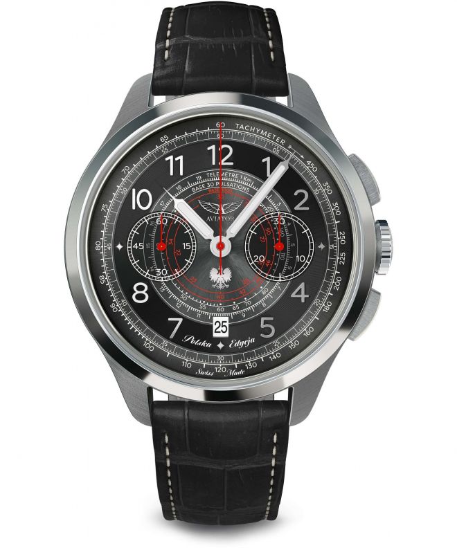 Годинник Чоловічий Aviator Heritage Chronograph Trimeter Limited Edition V.4.40.0.350.4 PL