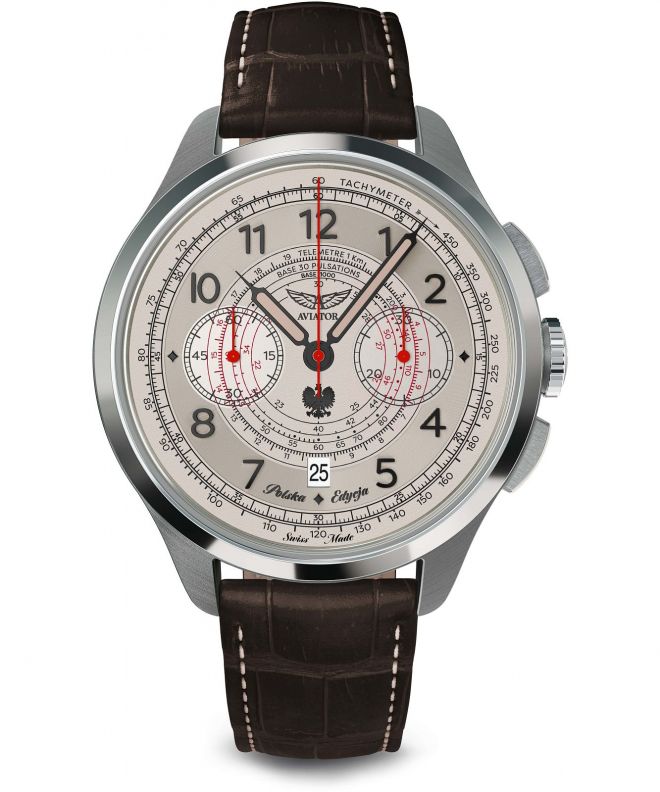 Годинник Чоловічий Aviator Heritage Chronograph Trimeter Limited Edition V.4.40.0.351.4 PL