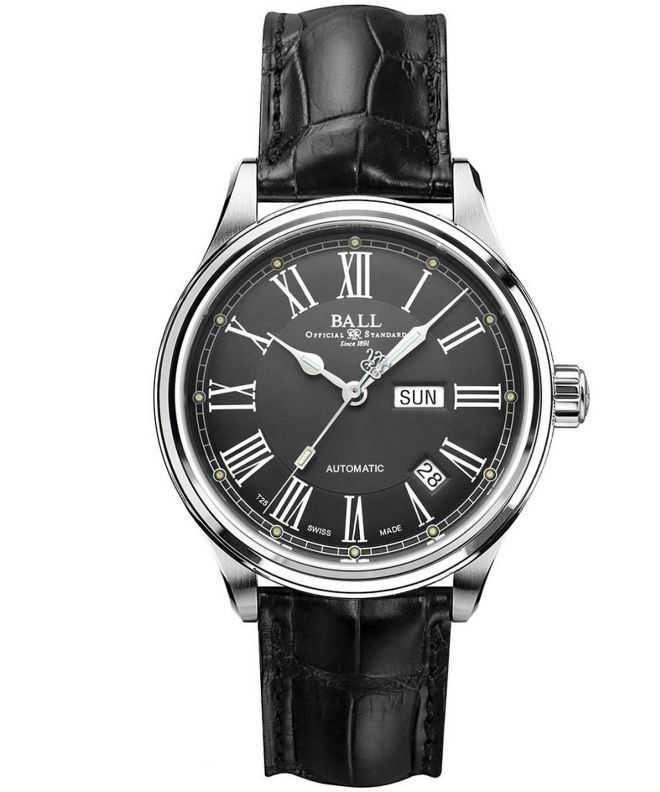 Годинник Чоловічий Ball Trainmaster Roman Automatic NM1058D-L4J-GY
