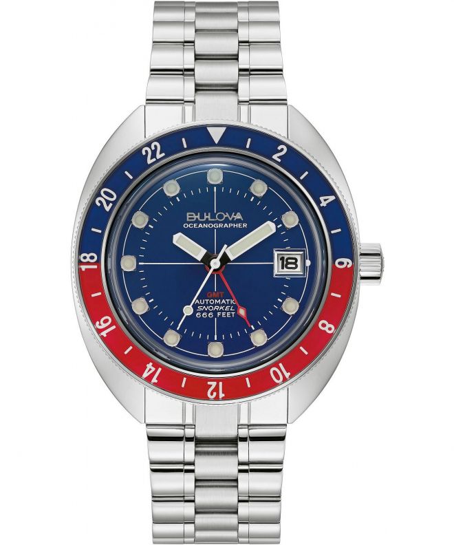 Годинник Чоловічий Bulova Oceanographer GMT Automatic 96B405