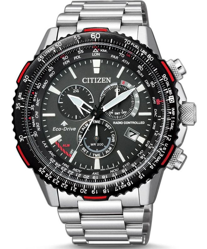 Годинник Чоловічий Citizen Eco-Drive Radio Controlled Chronograph Perpetual Calendar Promaster CB5001-57E
