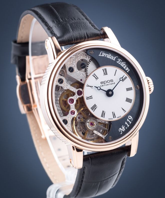 Годинник Чоловічий Epos Oeuvre d'Art Verso 2 Skeleton Limited Edition 3435.313.24.26.25