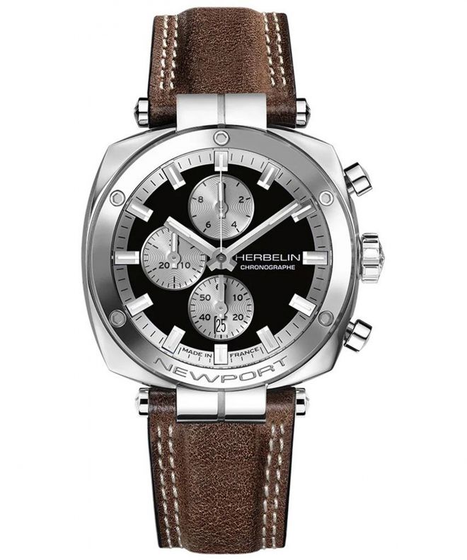 Годинник Чоловічий Herbelin Newport Héritage Chronograph 35664AP24BR