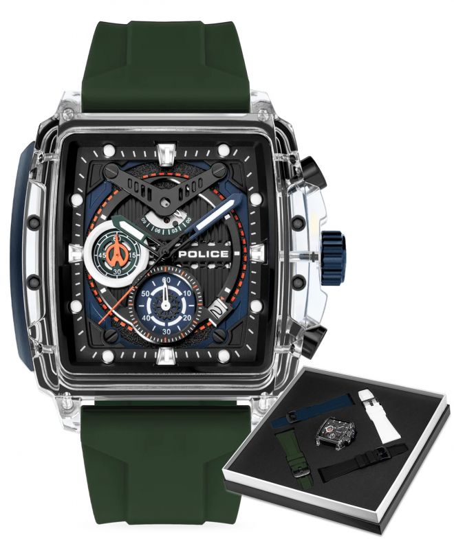 Годинник Чоловічий Police Clout Chronograph PEWGO0052401-SET