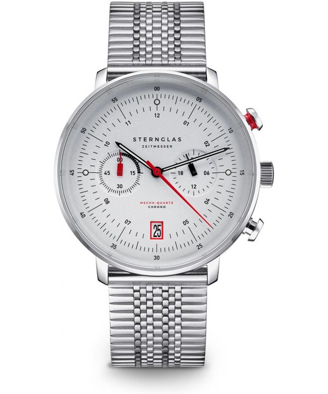 Годинник Чоловічий Sternglas Hamburg Mecha-Quartz Chrono S01-HC10-ME08