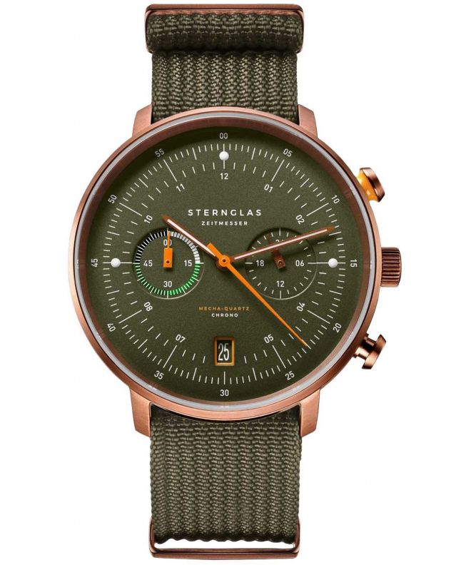 Годинник Чоловічий Sternglas Hamburg Mecha-Quartz Chrono S01-HC35-FI05