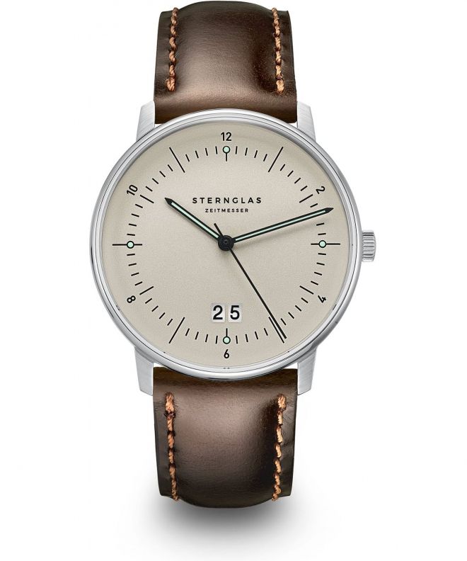 Годинник Чоловічий Sternglas Naos Big Date Alabaster S01-NAG26-BR03