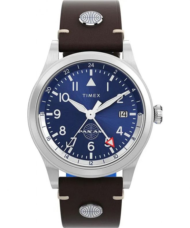 Годинник Чоловічий Timex Waterbury GMT x Pan Am® 39mm TW2W97300