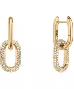 Сережки Daniel Wellington Crystal Link Gold