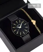 Годинник Жіночий BOWA Praha Black-Gold Mesh 38 Gift Set