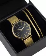 Годинник Жіночий BOWA Praha Black-Gold Mesh 38 Gift Set