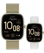 Смарт-Годинник Жіночий Garett Signature Flow Gold Mesh SET