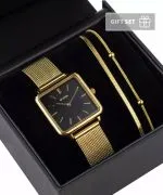 Годинник Жіночий BOWA Vienna Black Gold Mesh 29 Gift Set
