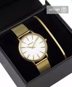 Годинник Жіночий BOWA Praha White-Gold Mesh 38 Gift Set