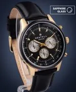 Годинник Чоловічий DESTELL Circinus Balck Gold Leather Chrono Sapphire