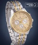 Годинник Чоловічий DESTELL Circinus Silver-Gold Chrono Steel Sapphire