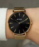 Годинник Жіночий BOWA New York Black-Gold Mesh 38