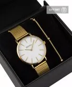 BOWA New York White-Gold Mesh 38 Gift Set (годинник + браслет)