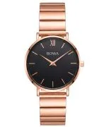 Годинник Жіночий BOWA London Black Rose-Gold Steel 33