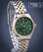 Годинник Жіночий VERMER Aegean Lady Green Silver-Gold Steel
