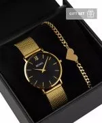 BOWA London Black-Gold 33 Gift Set (годинник + браслет)