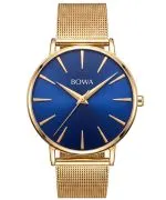 Годинник Жіночий BOWA Praha Navy Blue-Gold Mesh 38