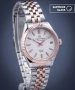 Годинник Жіночий VERMER Ionian Lady White Silver-Rose Gold Steel