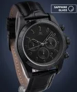 Годинник Чоловічий VERMER Tasman Full Black Leather Chrono